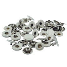13mm 10 Adet Nikel Gümüş Renk Çıt Çıt Set