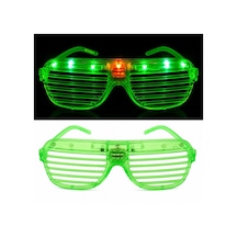Led Işıklı Panjur Parti Gözlüğü Yeşil Renk Shutter Gözlük - Aıaı-875739 18