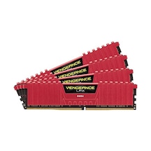 Corsair Vengeance Lpx 16 Gb 4x4 Gb Ddr4 2133 Mhz C13 Xmp 2.0 Yüksek Performanslı Masaüstü Ram Kiti, Kırmızı