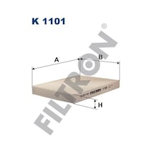 Fıltron K 1101 Polen Fıltresı Doblo 1,2 1,4 1,3jtd 1,3d 1,9d 1,9jtd 01 Punto 1,2 16v 1,8 1,3jtd 1,9jtd 04 Soul