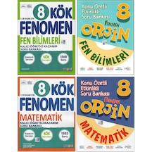 Fenomen 8. Sınıf Fen Kök+orjin Fen+matematik Kök+orjin Matematik 4 Kitap