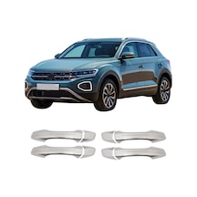 Volkswagen T-roc Uyumlu 2017 Ve Üzeri Krom Kapı Kolu 4 Kapı Paslanmaz Çelik