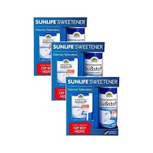 Sunlife Sweetener Tatlandırıcı 1200 Tablet + Cep Boy 300 Tablet 3 Paket