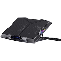 Fanlı Laptop Standı Benks SR08 11 Fanlı RGB Led Işıklı Soğutucu Stand Oyunculara Özel