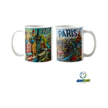 Paris Kupa Bardak Tek Adet K0353 Çok Renkli
