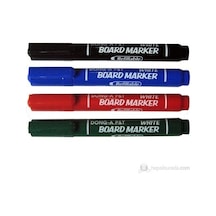 Dong-A Beyaz Tahta Kalemi Yuvarlak Uc Doldurulabilir 12'Li Kutu Siyah