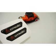 Citroen Logo C Elysee Çamurluk Yanı Ve Ayna Metalize Damla Desen