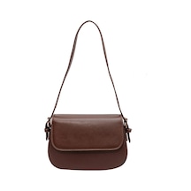 Moda Kadın Çapraz Askılı Çanta Küçük Kare Çanta-kahverengi 1 Çok Renkli