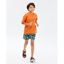 Skechers B 5 Inch Swimshort Büyük Erkek Çocuk Haki Deniz Şortu Sk2610071-4222 Haki