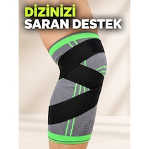 Trendexa Mey İthalat Ayarlanabilir Diz Desteği Çapraz Bantlı Spor Koşu Fitness Dizliği