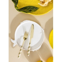 The Mia Fish Salata Kasesi 21 Cm Beyaz