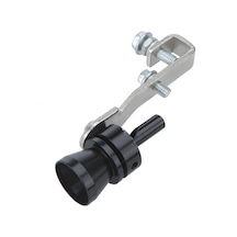 Suofeng Alüminyum Turbo Sesli İstifçi M Boy 10.2x2.5cm Siyah - Araç Egzos Borusuna Kolay Kurulumlu Turbo Ses Efekti