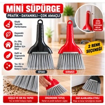 Mini El Süpürgesi Fırçası Toz Kırıntı Temizleme Süpürgesi Siyah & Kırmızı 2 Renk Seçeneği