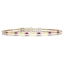 Reis Kuyumculuk T10632 Cable Ruby Bangle Altın Bilezik