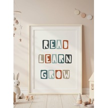 Read Learn Grow Dijital Baskı Poster V1 Çerçevesiz