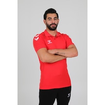 Hummel Armin Pamuklu Polo Yaka Tişört Kırmızı