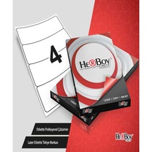 Herboy Etiket-laser 192x59 Mm Beyaz 1104