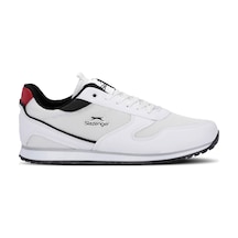 Slazenger Ironıcs I Erkek Büyük Beden Beyaz / Siyah Günlük Spor Ayakkabısı Beyaz - Siyah