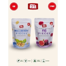 Evereat Dut-incir Freeze Dry Meyve Cipsi 2'li Paket Doğal Atıştırmalık Seti 1 Adet