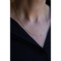 14 Ayar Altın 2 Mm Vintage Zincir Kolye Zkm025