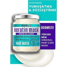 Boom Butter Güçlendirici & Onarıcı Keratin Saç Maskesi, Kırılma Karşıtı & Yoğun Besleyici, Yıpranmış Saçlar İçin, Derinlemesine Nemlendirici & Parlaklık Veren Bakım, 190 Ml