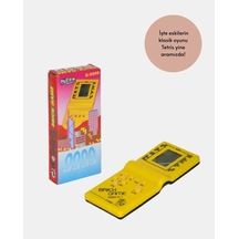 Taşınabilir Mini Oyun Konsolu İle Retro Tetris Eğlencesi Sarı