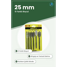 Yaprak Matkap Ucu Seti 25 Mm Ahşap Ve Sıhhi Tesisat Delme Karbon