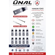 Yangın Tüpü Metal Askı Aparatı Metal Yangın Söndürücü Askısı 10'lu Set Vida Ve Dübel