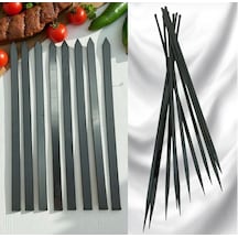 Adana Kebap Şişi 10 Adet 60 Cm Silme 2mm-tavuk Kanat Şişi 10 Adet