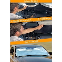 Toyota Camry 2.5 Hybrıd Dream E-cvt Araca Uygun Oto Ön Cam Güneşliği Şemsiye