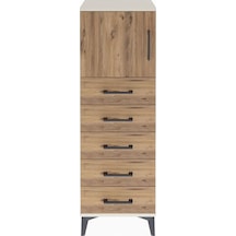 Arges Dolap Tek Raflı 5 Çekmeceli Tek Kapaklı 44x30x134 Aytaş... Aytaşı