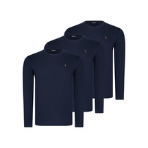 Üçlü Set T8588 Dewberry Yuvarlak Yaka Erkek Sweatshırt-lacivert-lacivert-lacivert Lacivert-lacivert-lacivert