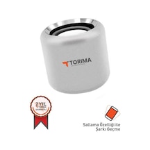 Torima D12 Taşınabilir Kablosuz Bluetooth Hoparlör Gümüş
