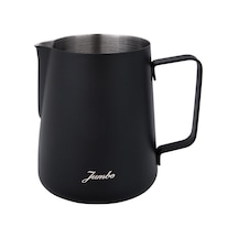 Jumbo Ventı Çelik Süt Potu Siyah 700 Ml