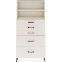 Arges Dolap 2 Raflı 5 Çekmeceli 88x30x182 Aytaşı-aytaşı Aytaşı