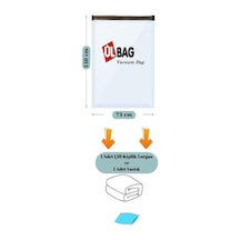 3 Adet Uzun Büyük Boy 73 Cm X 130 Cm Vakumlu Poşet - Vakumlu Hurç - Vakumlu Torba