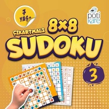 8x8 Çıkartmalı Sudoku - 3- Pötikare Yayınları