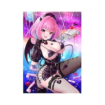 Pembe Anime Gamer: Kız Tablo Ahşap Poster Dekoratif Karışık - 223820739 Karışık
