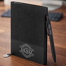 Bk Gift Kişiye Özel İsimli Defter Kalem Seti -8 Hediye Kutulu Premium Not Defteri Seti, Kurumsal Promosyon Seti Kobitmeyencom36374 Bk Gift