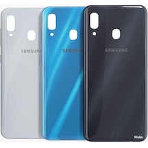 Samsung Uyumlu A20 - A205 Arka Kapak Batarya Pil Kapağı Beyaz