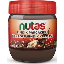 Nutas Fındık Parçacıklı Kakaolu Fındık Kreması Cam 400 G
