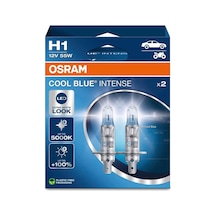 H1 Cool Blue Intense Far Lambası, 12v 55w, 5000k Led Beyaz Işık, 2'li Paket