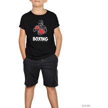 Pitbull Boxing Siyah Çocuk Tişört