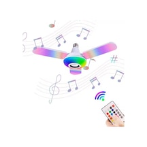 Helios Hs 2092 36 Watt 4 Kollu Bluetooth Hoparlör Müzik Çalar Led Ampul Beyaz