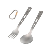 Jeehugo Titanyum Besteçene Seti 2 Parça - Hafif, Korozyon Direnci, Sağlıklı Kullanım, Kamp Ve Seyahat İçin Çanta İle Taşınabilir Çok Renkli