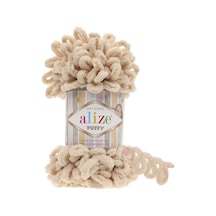 Alize Puffy El Örgü İpi (5 Li Paket) - 310-Bal Köpüğü
