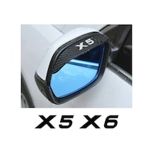 Flybuy Yumuşak Yağmur X6-bmw X6 X5 Şekillendirici Kauçuk Kaş İçin G06 G05 F16 F15 E72 E71 E70 E53 Dış Dikiz Çift Aynası Aksesuarları 2008-2023 1 Ni
