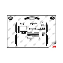Lada Samara 1992- 2002 Torpido Konsol Trim Göğüs Maun Kaplama Set 36 Parça Siyah