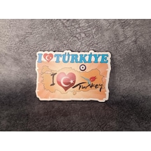 Magnet Harita Nazar Göz Turistik Buzdolabı Süsü Ahşap Magnet Mıknatıslı