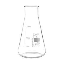 Simax Cam Erlen 2000 ML Erlenmeyer Flask Geniş Boyunlu